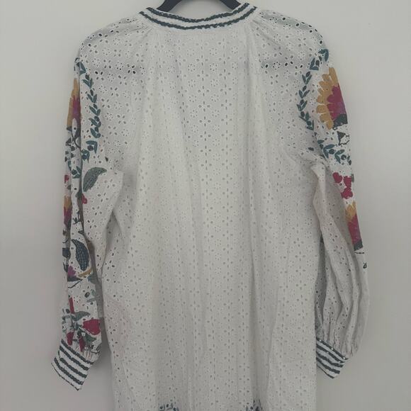 Farm Rio Eyelet Floral Coverup - Picture 7 of 8
